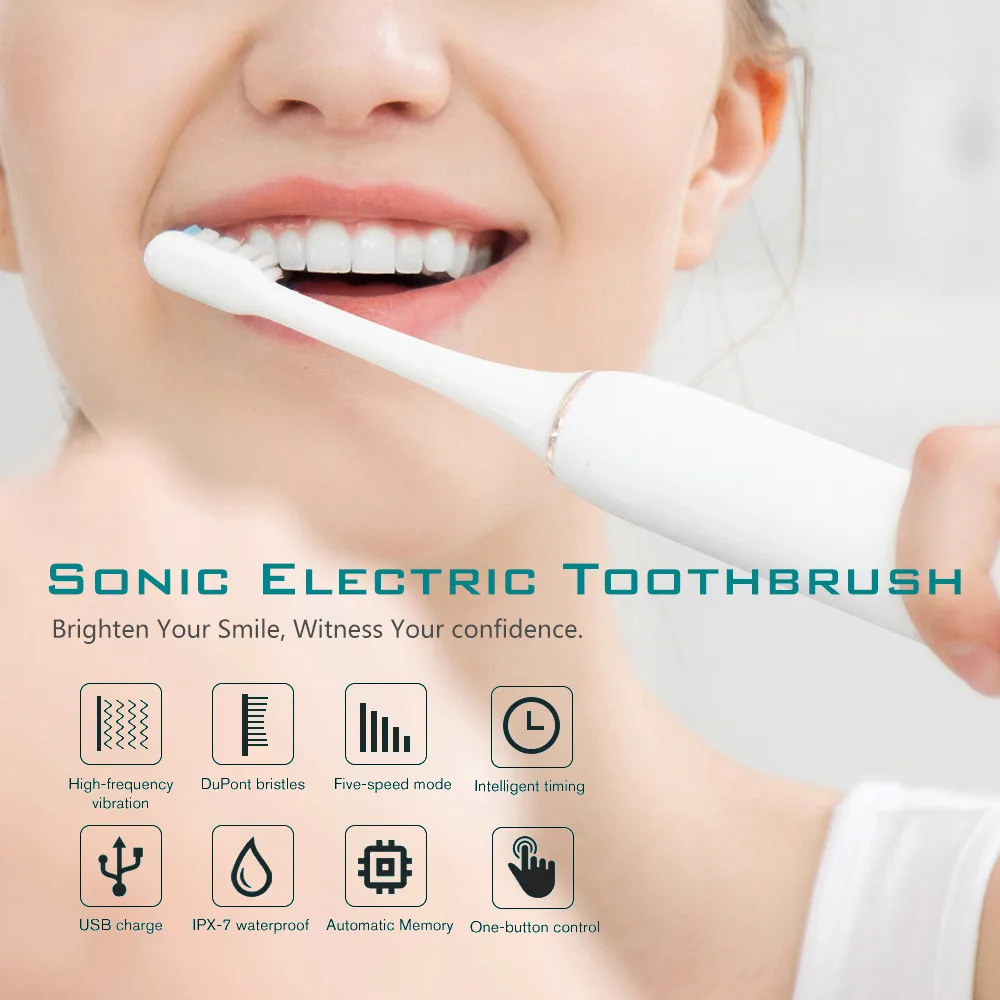 Nuevo Cepillo de dientes eléctrico limpieza profunda