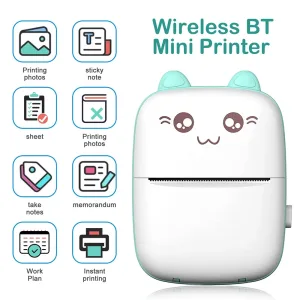 Imagen del producto Mini impresora Portátil con Bluetooth para niños: Imprime y diviértete en cualquier lugar | Compra online en Tiendafiable