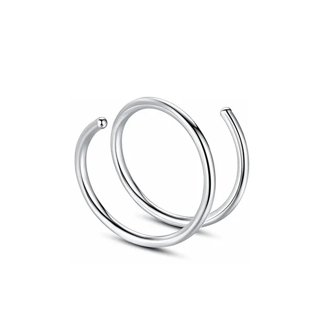 Anillo Doble De Acero Inoxidable Para Nariz: Estilo Y Durabilidad