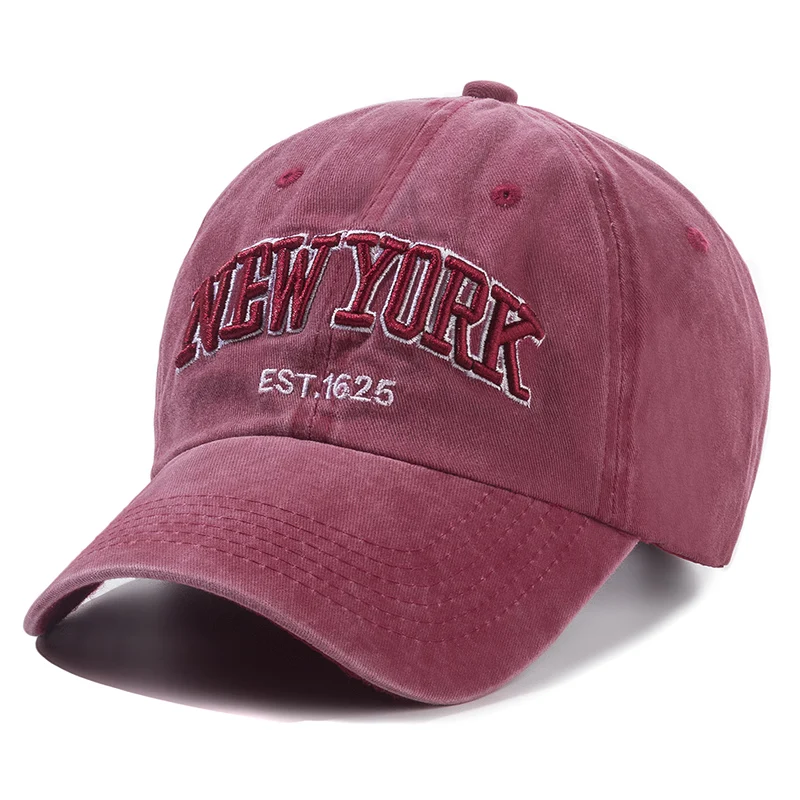 2024 Gorra De Algodón Lavada De Nueva York Para Hombres Y Mujeres