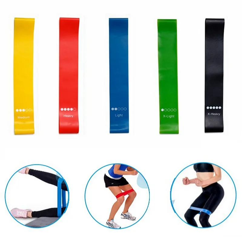 5 Unids/Set De Bandas Elasticas De Goma De Resistencia Para Yoga 5 Unids/Set De Bandas Elasticas De Goma De Resistencia Para Yoga