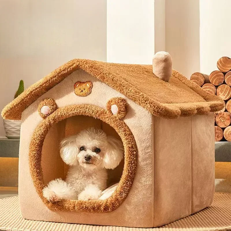 Casa Para Perros Y Gatos Lavable Y Cálida Para Todas Las Estaciones Casa Para Perros Y Gatos Lavable Y Cálida Para Todas Las Estaciones
