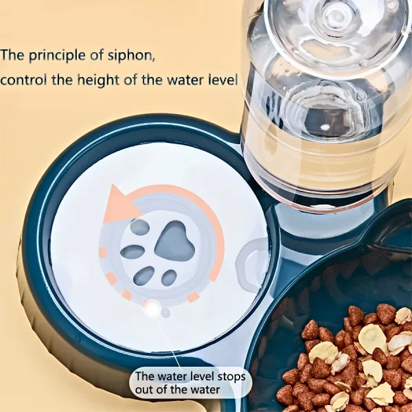 Imagen Del Producto Cuencos Para Mascotas Con Alimentador De Agua, Diseño De Oreja Inclinado, Para Gatos | Compra Online En Tiendafiable