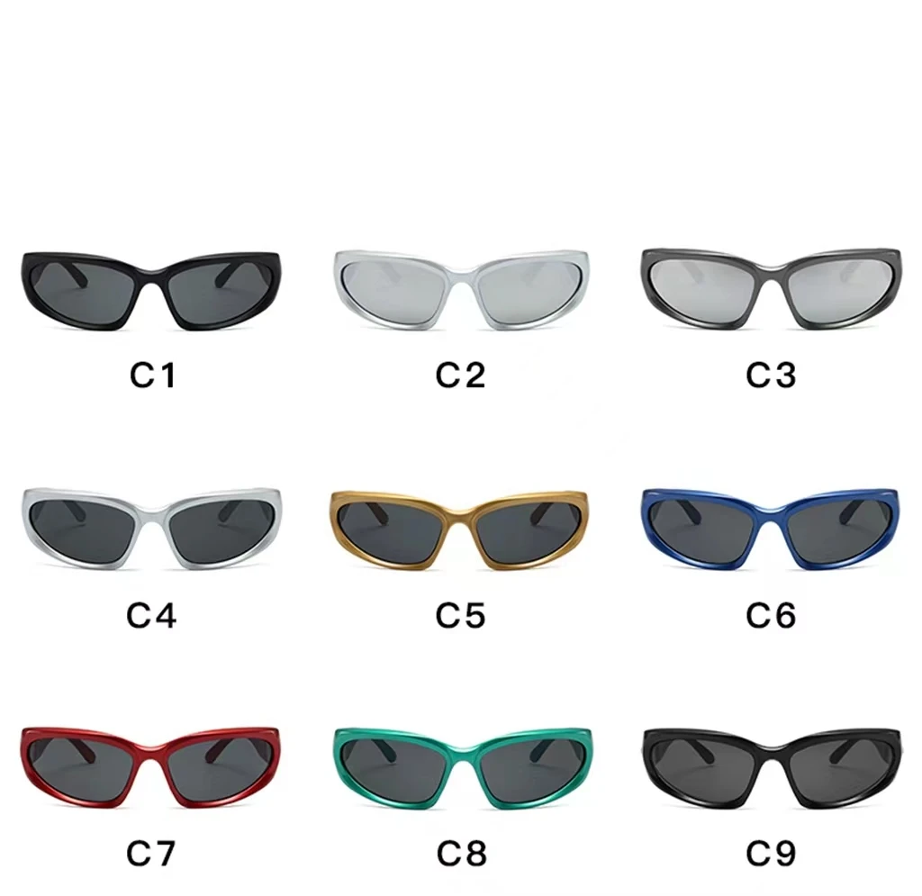Nuevas Gafas De Sol Deportivas Y2K Punk Para Mujer
