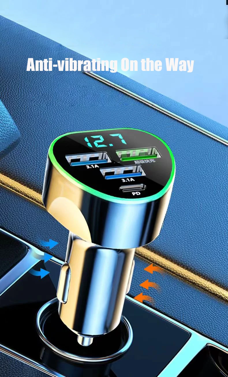 Uyuxio-Cargador De Teléfono 4 En 1 Para Coche