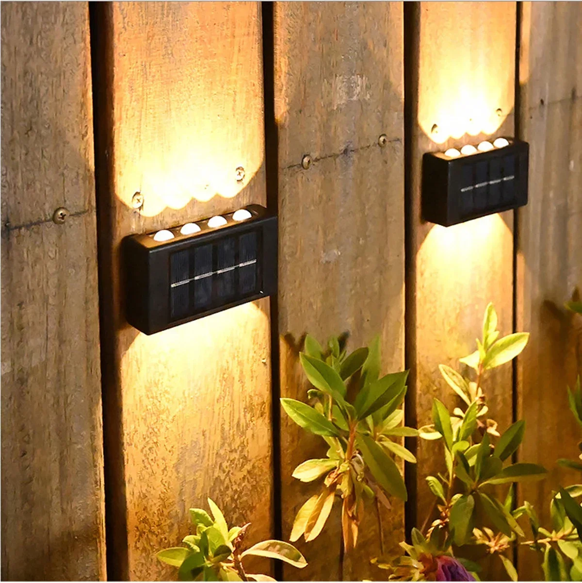 Lámpara Solar De Pared Eficaz E Impermeable Para Exteriores