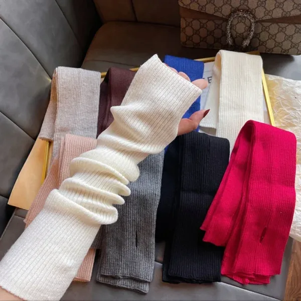 Guantes Largos De Punto Sin Dedos: Estilo Inolvidable Y Comodidad