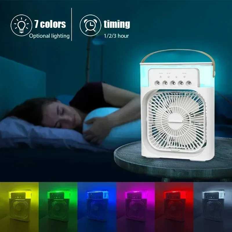 Ventilador Portátil 3 En 1: Frescura Y Comodidad En Cualquier Lugar