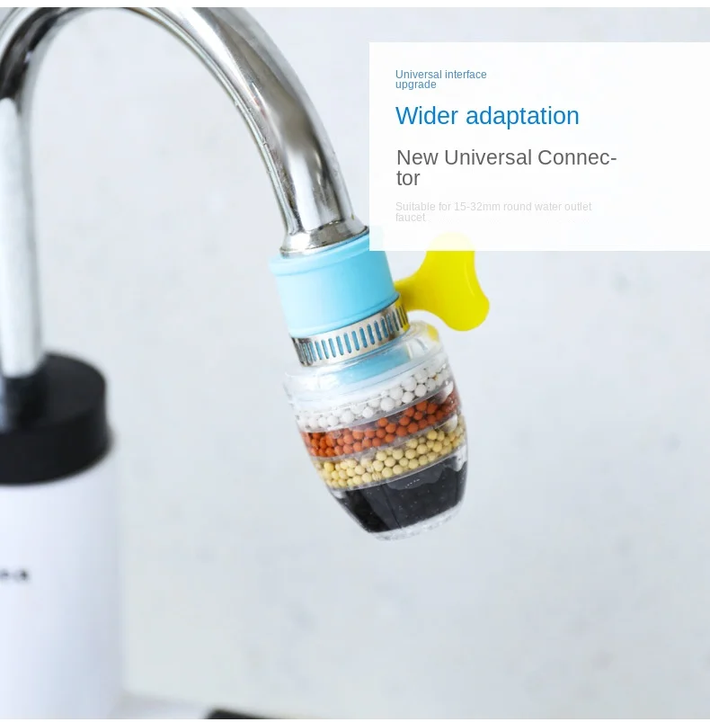 Purificador de agua de 6 capas para grifo: agua limpia y segura al instante