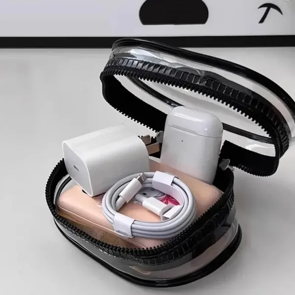 Bolsa De Almacenamiento Para Audífonos Y Cargadores: Mantén Tus Dispositivos Organizados
