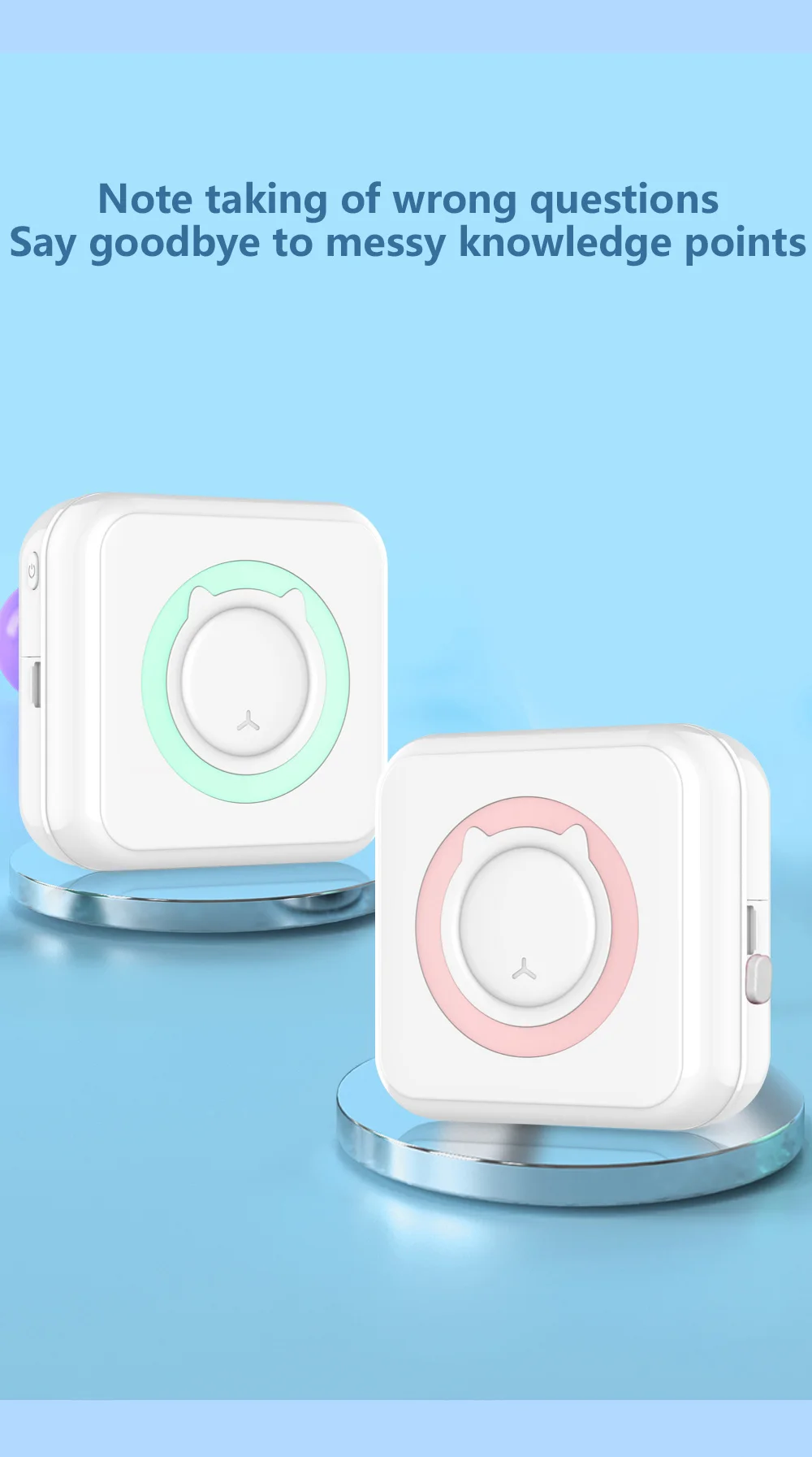Mini Impresora Portátil Con Bluetooth Para Niños: Imprime Y Diviértete En Cualquier Lugar Mini Impresora Portátil Con Bluetooth Para Niños: Imprime Y Diviértete En Cualquier Lugar
