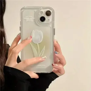 Imagen del producto Funda de teléfono de Tulipan para iPhone, funda transparente a prueba de golpes | Compra online en Tiendafiable