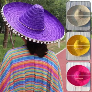 Imagen Del Producto Sombrero De Paja De Ala Ancha Colorido Para Hombre | Compra Online En Tiendafiable