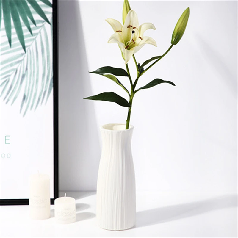Florero de imitación de cerámica: elegante decoración para el hogar