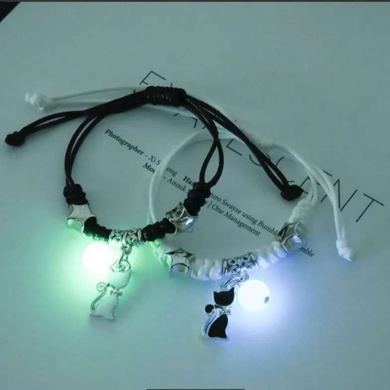 Pulsera luminosa unisex con cuentas: estilo y brillo en un solo accesorio