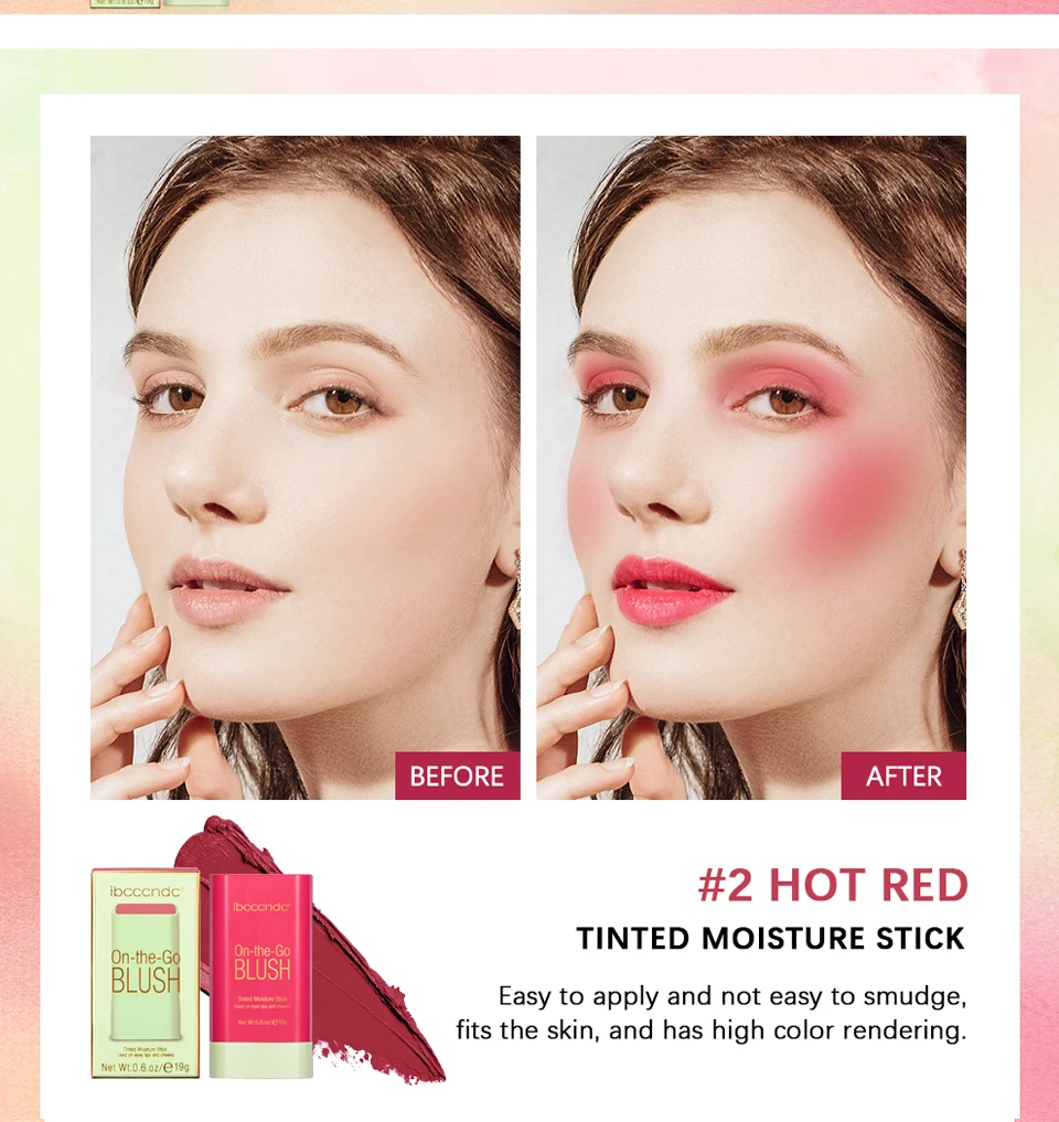 Colorete rosa en barra: un toque de color natural para tus mejillas