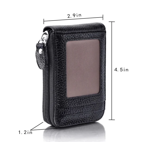 Cartera De Piel Sintética Auténtica Para Hombre: Estilo Y Calidad En Un Solo Accesorio