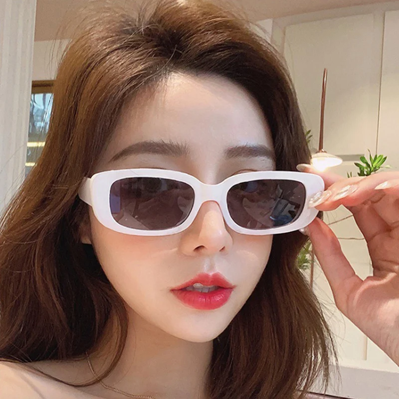 Gafas De Sol Cuadradas Negras A La Moda Para Mujer