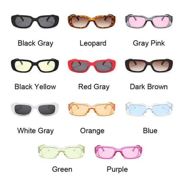 Imagen Del Producto Gafas De Sol Cuadradas Negras A La Moda Para Mujer | Compra Online En Tiendafiable