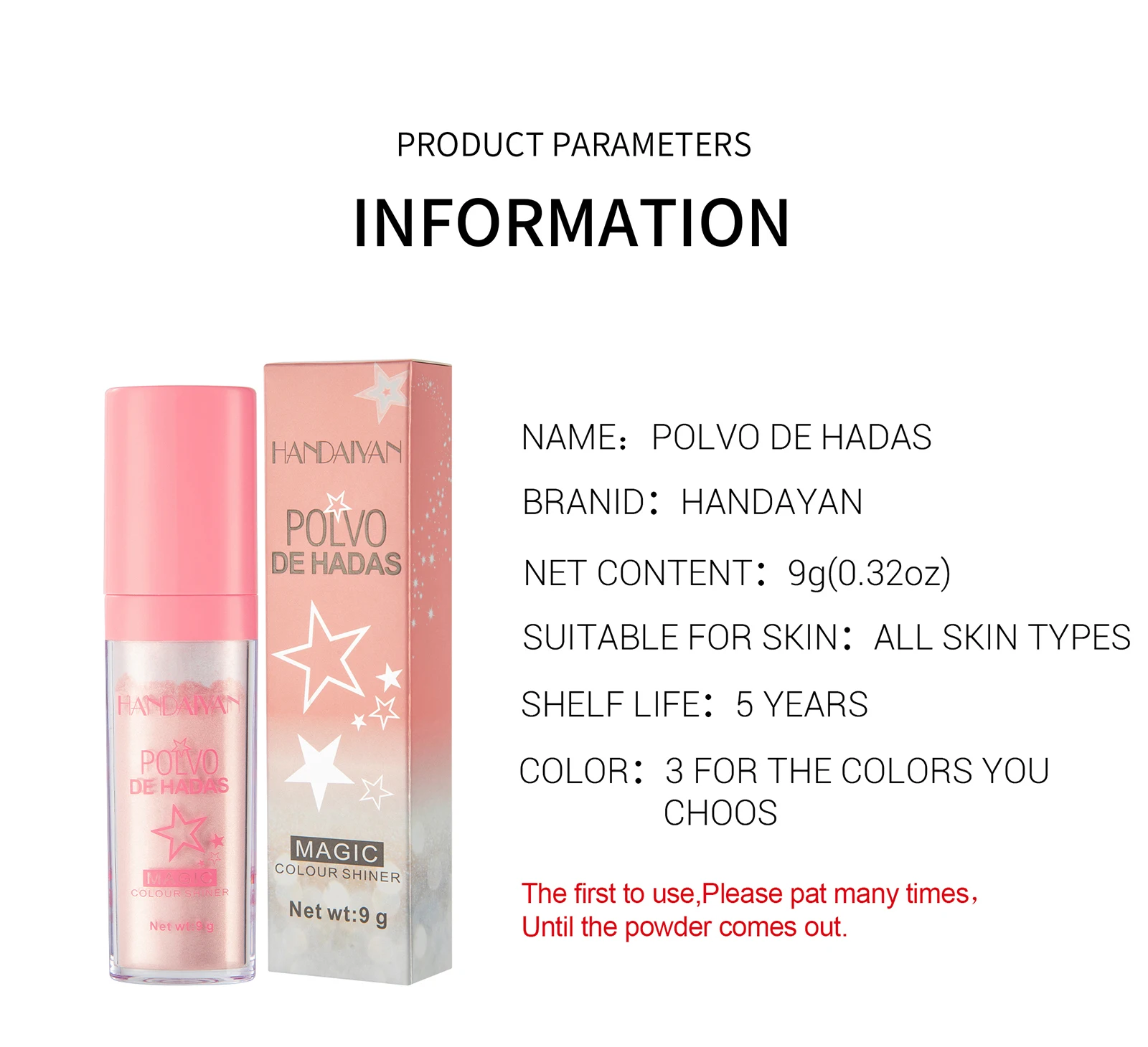 Polvo Resaltador HANDAIYAN: Brillo Espectacular para Tu Rostro