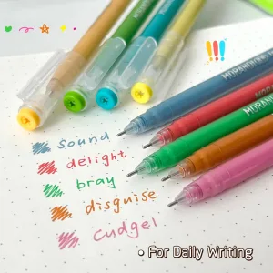Imagen del producto Bolígrafo de Gel Multicolor: Set de 9 unidades | Compra online en Tiendafiable