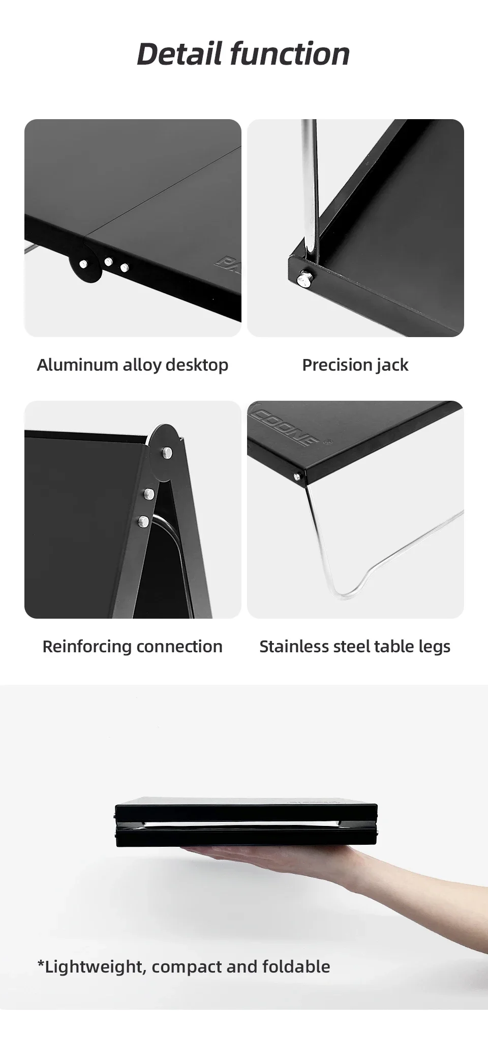 Mesa plegable portátil para acampar