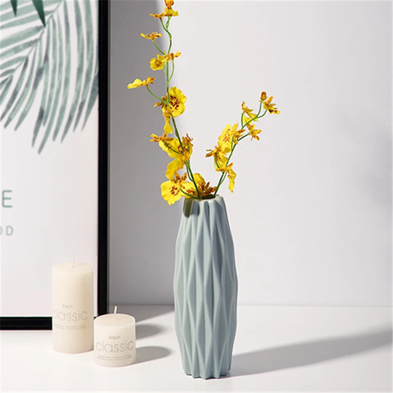 Florero de imitación de cerámica: elegante decoración para el hogar