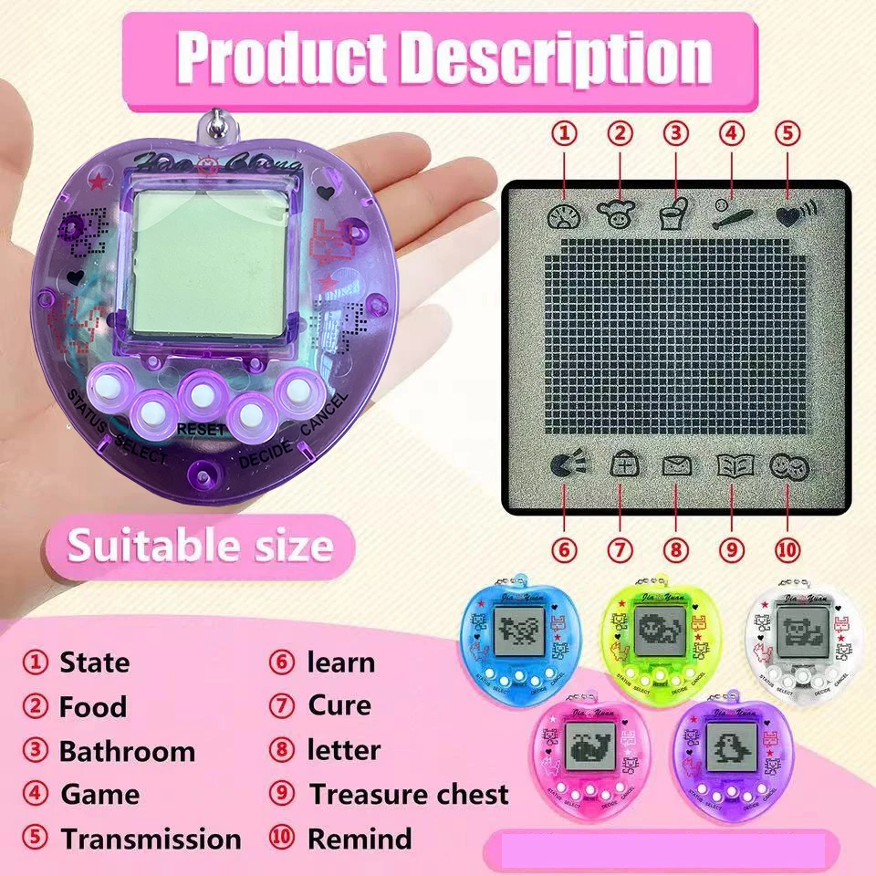 Mini Juego Virtual Clásico Tamagotchi: Juguetes Para Niños