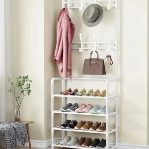Imagen del producto Colgador de ropa, Zapatero multicapa, estante para sombreros y zapatos | Compra online en Tiendafiable