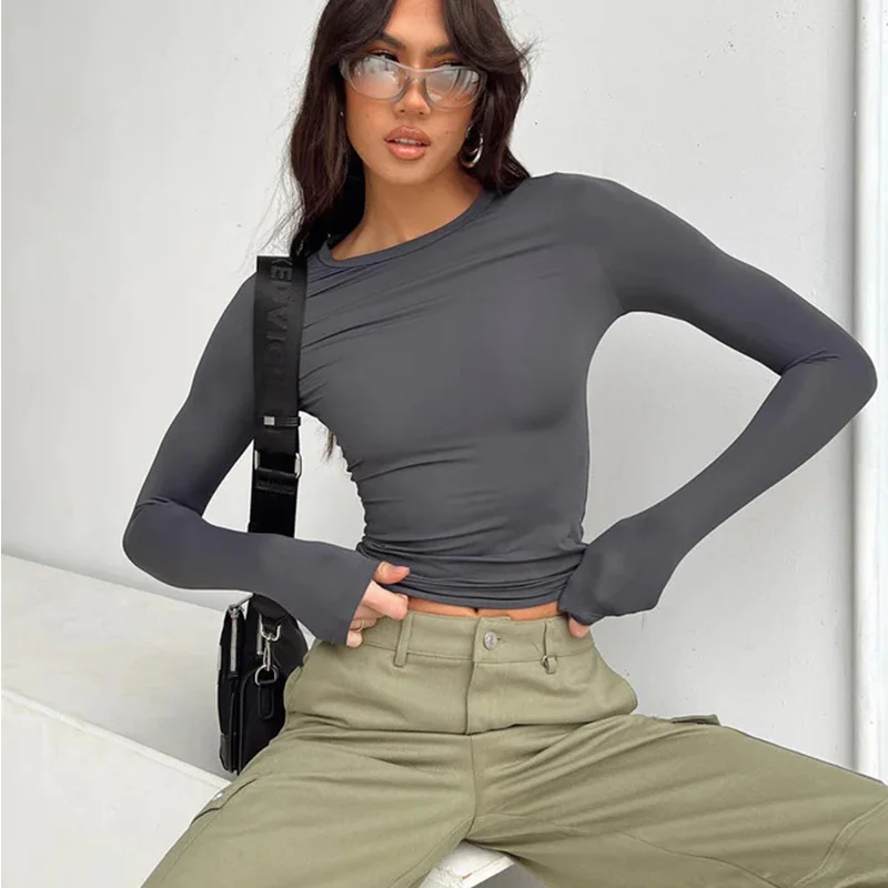 Camisetas Informales De Manga Larga Para Mujer: Estilo Y Comodidad En Una Prenda