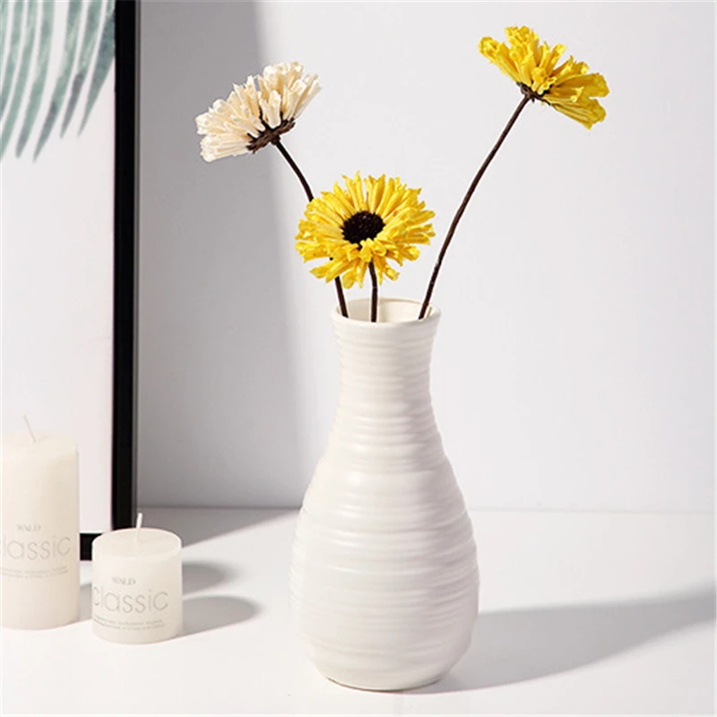 Florero de imitación de cerámica: elegante decoración para el hogar