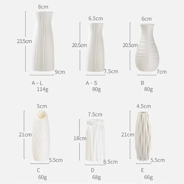 Imagen Del Producto Florero De Plástico Decorativo: El Toque Perfecto Para Tu Hogar | Compra Online En Tiendafiable