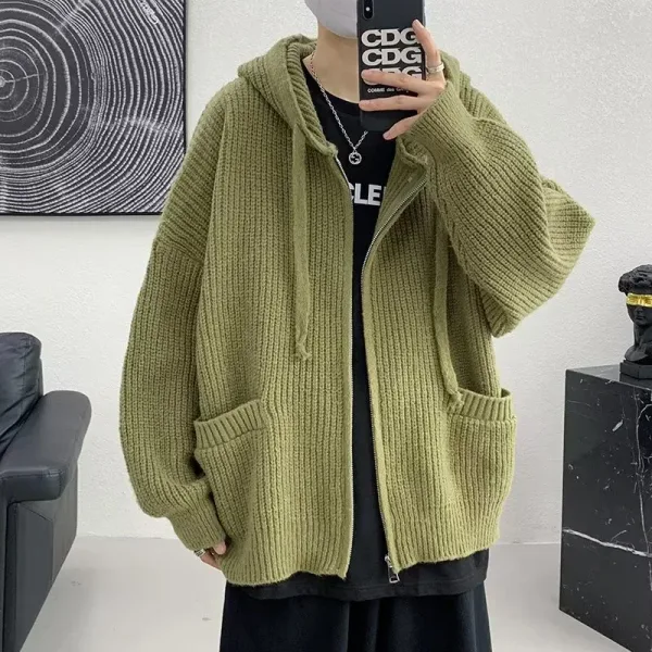 Imagen del producto Sudaderas con capucha coreanas de punto 2025: estilo y comodidad en una prenda | Compra online en Tiendafiable