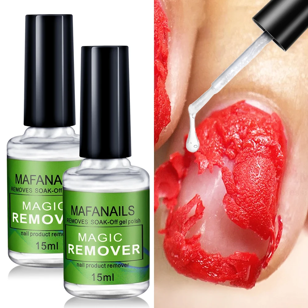 Esmalte quitaesmalte de uñas: 15 ml/botella para una remoción eficiente