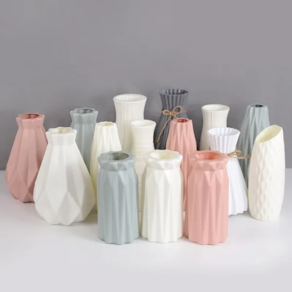 Imagen del producto Florero de imitación de cerámica: elegante decoración para el hogar | Compra online en Tiendafiable