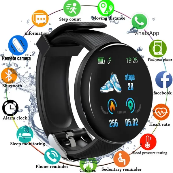 Imagen del producto Reloj inteligente D18: la elección perfecta para hombres y mujeres | Compra online en Tiendafiable