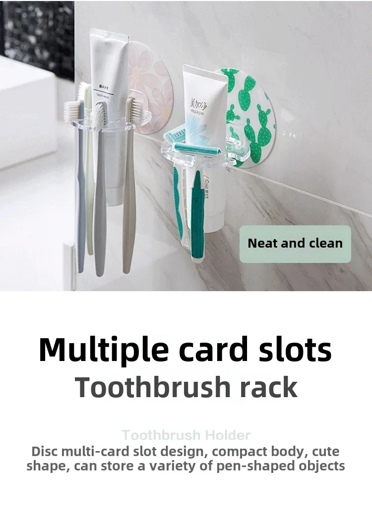 Soporte Plástico Para Cepillos De Dientes: Organización Y Protección Dental Soporte Plástico Para Cepillos De Dientes: Organización Y Protección Dental