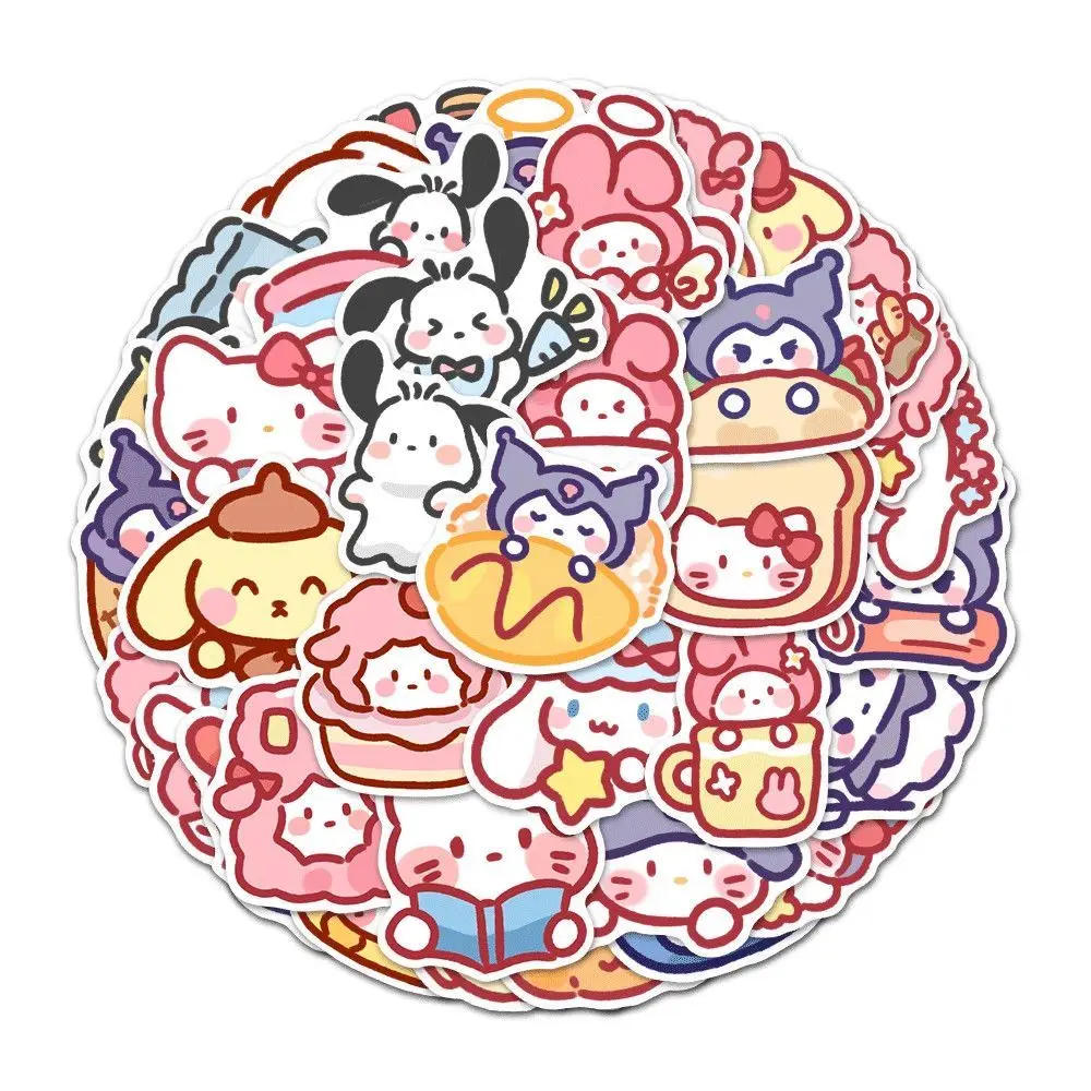 Pegatinas bonitas de dibujos animados Sanrio: Dale un toque adorable a tus objetos