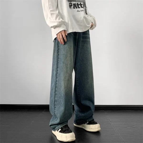 Pantalones Vaqueros De Pierna Ancha Para Hombre: Estilo Y Comodidad En Un Solo Diseño