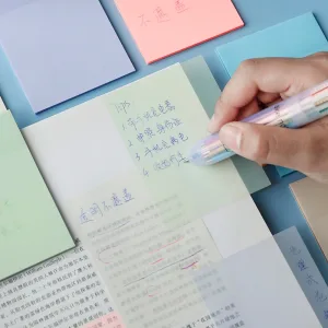Imagen del producto Almohadillas de notas adhesivas transparentes e impermeables: ¡Organiza y protege tus ideas! | Compra online en Tiendafiable