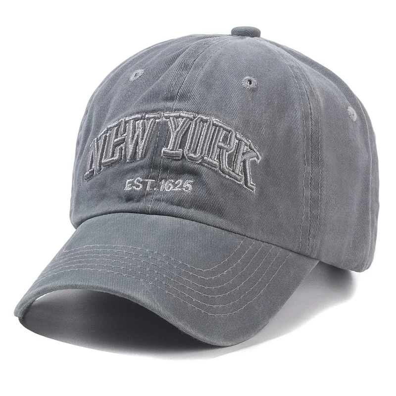 2024 Gorra De Algodón Lavada De Nueva York Para Hombres Y Mujeres