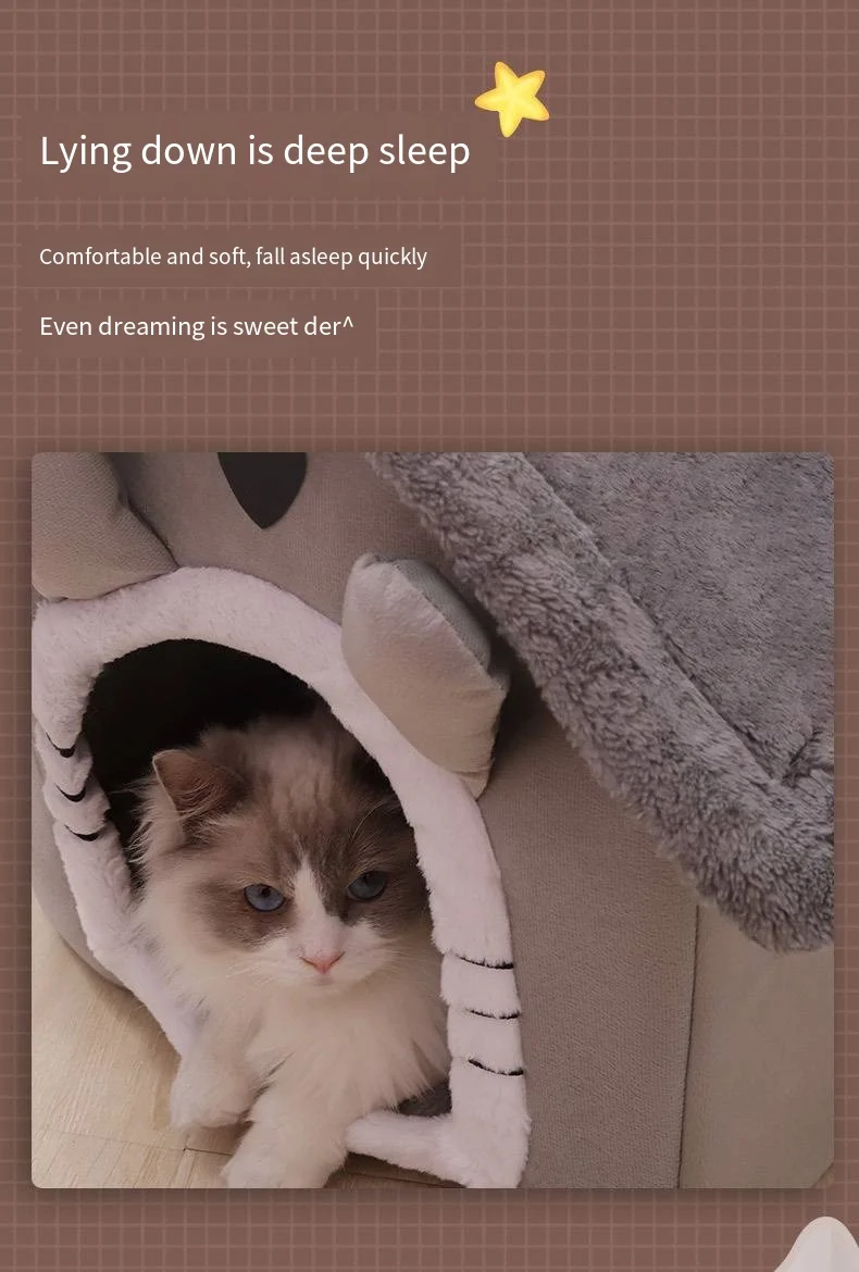 Casa Para Perros Y Gatos Lavable Y Cálida Para Todas Las Estaciones Casa Para Perros Y Gatos Lavable Y Cálida Para Todas Las Estaciones