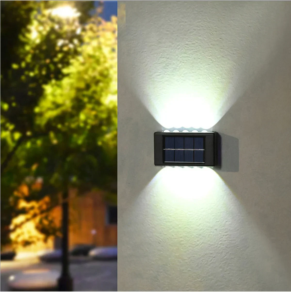 Lámpara Solar De Pared Eficaz E Impermeable Para Exteriores