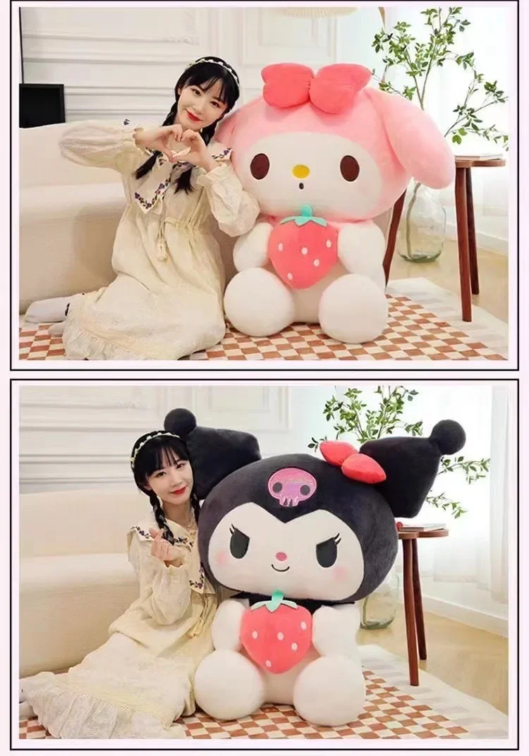 Peluches de Kuromi y Cinnamoroll: ¡Adorables compañeros de peluche!