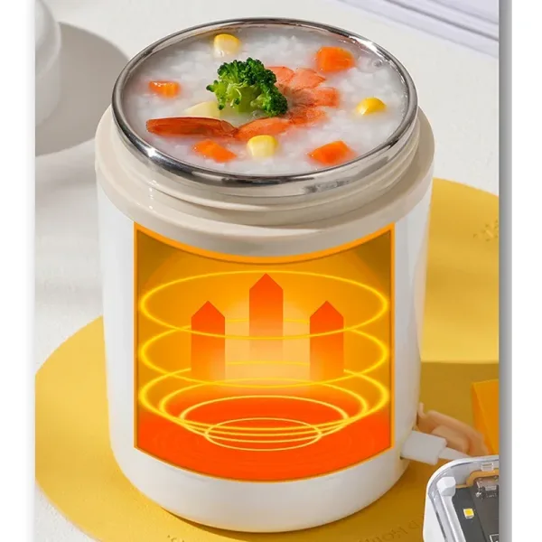 Imagen del producto Fiambrera con calefacción eléctrica, calentador de alimentos portátil | Compra online en Tiendafiable