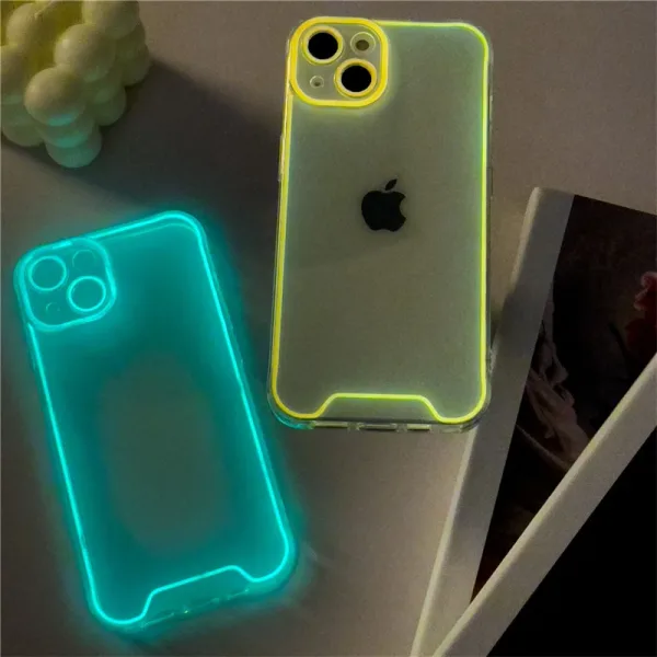 Imagen Del Producto Funda De Teléfono Luminosa De Silicona Transparente Para La Noche | Compra Online En Tiendafiable