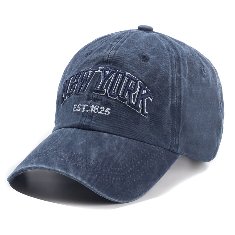 2024 Gorra De Algodón Lavada De Nueva York Para Hombres Y Mujeres