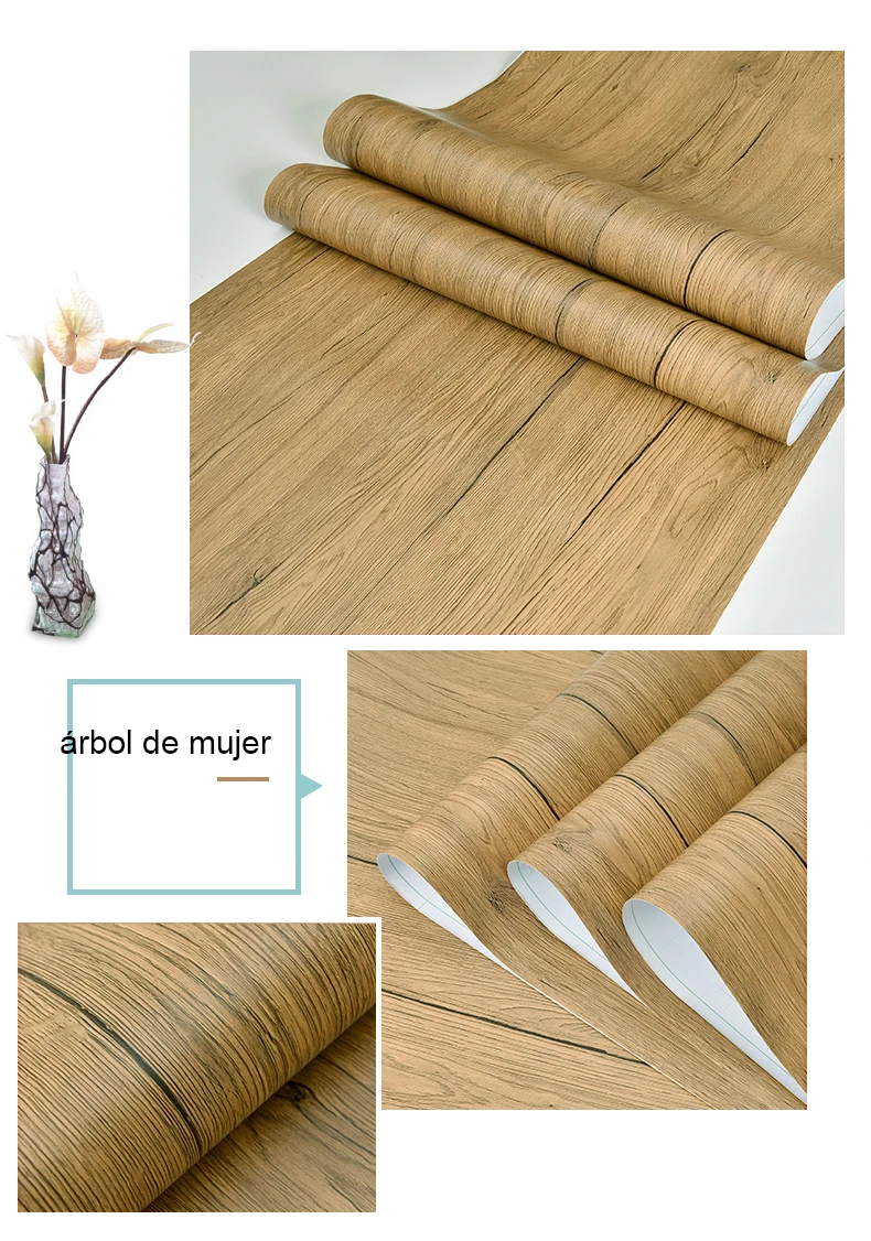 Rollo de papel tapiz autoadhesivo impermeable: decoración fácil y resistente al agua
