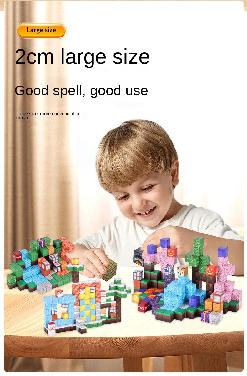 Nuevos Bloques Magnéticos, Juego De Construcción De Mina Para Niños Y Niñas Nuevos Bloques Magnéticos, Juego De Construcción De Mina Para Niños Y Niñas