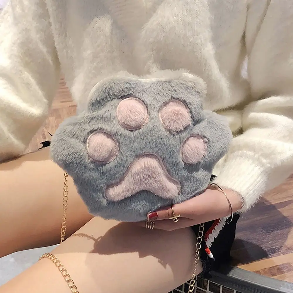 Bolso Cruzado De Piel Sintética Suave Con Forma De Pata De Oso Para Mujer: Estilo Y Comodidad En Un Solo Accesorio Bolso Cruzado De Piel Sintética Suave Con Forma De Pata De Oso Para Mujer: Estilo Y Comodidad En Un Solo Accesorio